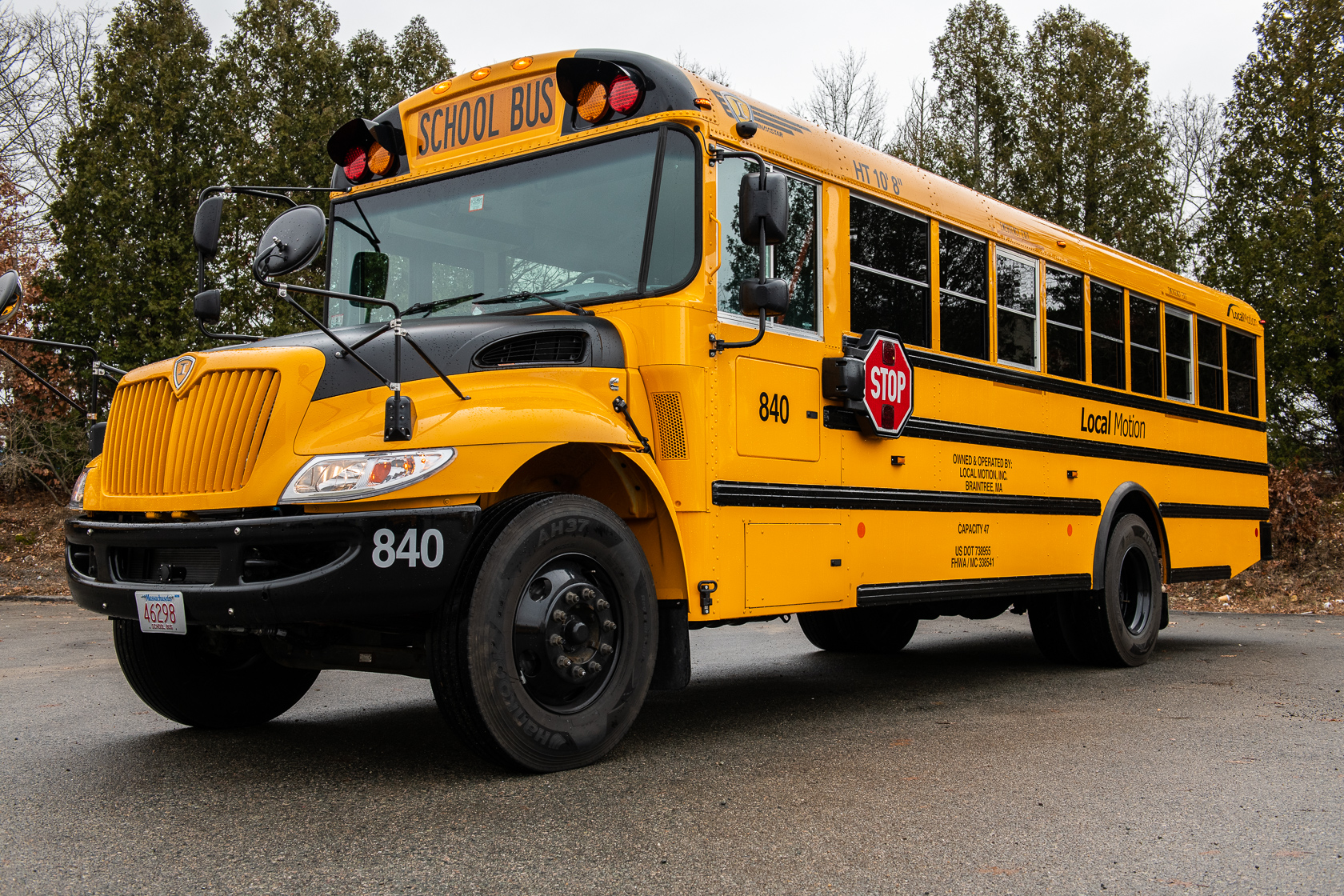 Mid Range Sized School Bus Exterior