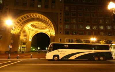 Bus Stop at the Boston Harbor Hotel at Rowes Wharf